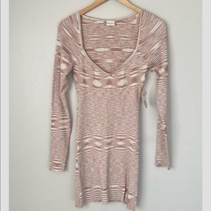 Altar’d State Fitted Long Sleeve Sweater Dress